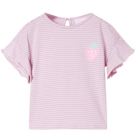 Children's t-shirt with lilac ruffle sleeves 92 by , Kids T-shirts - Ref: Foro24-11534, Price: 9,99 €, Discount: %