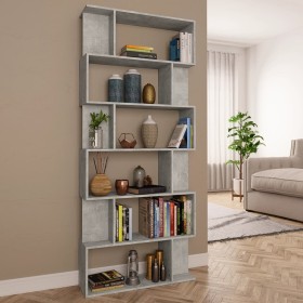 Concrete gray plywood shelf 80x24x192cm by vidaXL, Bookcases and shelves - Ref: Foro24-800094, Price: 70,99 €, Discount: %