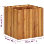 Blumenbeet aus massivem Akazienholz 50x50x50 cm von vidaXL, Töpfe und Pflanzgefäße - Ref: Foro24-45927, Preis: 88,22 €, Rabat...