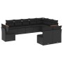 Set Gartensofas 10 Stück Kissen synthetisches Rattan schwarz von , Gartensets - Ref: Foro24-3258471, Preis: 655,99 €, Rabatt: %