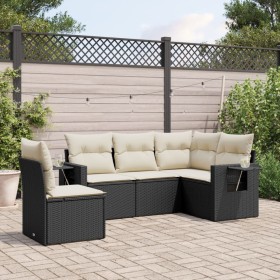 5-piece garden furniture set with black synthetic rattan cushions by , Garden sets - Ref: Foro24-3252503, Price: 352,58 €, Di...