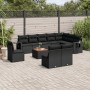 Garden sofa set 11 pieces and black synthetic rattan cushions by , Garden sets - Ref: Foro24-3256944, Price: 692,14 €, Discou...