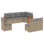 Garden sofa set with beige cushions, 8 pieces, PE rattan. by , Garden sets - Ref: Foro24-3260127, Price: 586,46 €, Discount: %