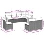 Set Gartensofas mit beigen Kissen 8 Stück PE Rattan von , Gartensets - Ref: Foro24-3260127, Preis: 575,02 €, Rabatt: %