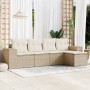 Set Gartensofas mit Kissen 5 Stück synthetisches Rattan beige von , Gartensets - Ref: Foro24-3254825, Preis: 426,74 €, Rabatt: %