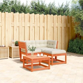 Set mit 3 Gartensofas mit Zirbenholzkissen wachsbraun von , Gartensets - Ref: Foro24-3216992, Preis: 333,99 €, Rabatt: %