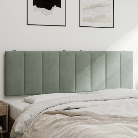 Cabecero de cama acolchado terciopelo gris claro 160 cm de , Cabeceros y pies de cama - Ref: Foro24-374675, Precio: 53,60 €, ...