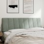 Cabecero de cama acolchado terciopelo gris claro 160 cm de , Cabeceros y pies de cama - Ref: Foro24-374675, Precio: 53,60 €, ...