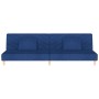 Sofá cama de 2 plazas con dos almohadas tela azul de , Sofás - Ref: Foro24-375893, Precio: 224,06 €, Descuento: %