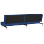 Sofá cama de 2 plazas con dos almohadas tela azul de , Sofás - Ref: Foro24-375893, Precio: 224,06 €, Descuento: %