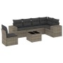 7-piece garden sofa set with gray PE rattan cushions by , Garden sets - Ref: Foro24-3222639, Price: 495,80 €, Discount: %