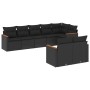 Set aus 8-teiligen Gartensofas und Kissen Kunstrattan schwarz von , Gartensets - Ref: Foro24-3258548, Preis: 555,99 €, Rabatt: %