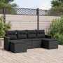 6-piece garden sofa set with black synthetic rattan cushions by , Garden sets - Ref: Foro24-3258618, Price: 402,42 €, Discoun...