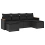 6-piece garden sofa set with black synthetic rattan cushions by , Garden sets - Ref: Foro24-3258618, Price: 402,42 €, Discoun...