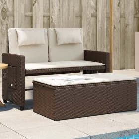 Gartensessel mit Kissen Kunstrattanbraun von , Gartenbänke - Ref: Foro24-365818, Preis: 326,99 €, Rabatt: %