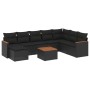 8-piece garden sofa set with black synthetic rattan cushions by , Garden sets - Ref: Foro24-3258653, Price: 569,99 €, Discoun...