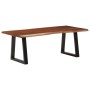 Mesa de centro madera maciza de acacia marrón miel 110x55x40 cm de , Mesas de centro - Ref: Foro24-374950, Precio: 141,97 €, ...