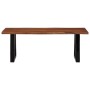 Mesa de centro madera maciza de acacia marrón miel 110x55x40 cm de , Mesas de centro - Ref: Foro24-374950, Precio: 141,97 €, ...