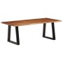 Mesa de centro madera maciza de acacia marrón miel 110x55x40 cm de , Mesas de centro - Ref: Foro24-374950, Precio: 141,97 €, ...