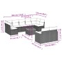 Set Gartensofas mit beigen Kissen 10 Stück synthetisches Rattan von , Gartensets - Ref: Foro24-3258698, Preis: 821,53 €, Raba...