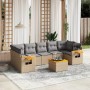 Set Gartensofas mit beigen Kissen 8 Stück PE Rattan von , Gartensets - Ref: Foro24-3259056, Preis: 564,76 €, Rabatt: %