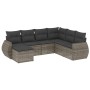 7-piece garden sofa set with gray PE rattan cushions by , Modular outdoor sofas - Ref: Foro24-3221699, Price: 474,77 €, Disco...