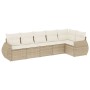 Set Gartensofas mit Kissen 6 Stück synthetisches Rattan beige von , Gartensets - Ref: Foro24-3253725, Preis: 528,42 €, Rabatt: %