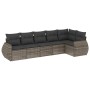 Set de muebles de jardín 6 pzas y cojines ratán sintético gris de , Conjuntos de jardín - Ref: Foro24-3253727, Precio: 435,47...