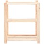 3-tier solid pine wood storage shelf 150 kg by vidaXL, Industrial shelving - Ref: Foro24-286200, Price: 49,50 €, Discount: %