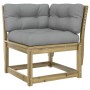 Set Gartensofas 6-teilig mit Kissen aus imprägniertem Kiefernholz von , Gartensets - Ref: Foro24-3217024, Preis: 640,91 €, Ra...