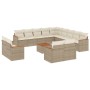 Set sofás de jardín 14 pzas con cojines ratán sintético beige de , Conjuntos de jardín - Ref: Foro24-3258936, Precio: 1,00 €,...