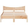 Solid pine wood bed frame 120x190 cm by , Beds and slatted bases - Ref: Foro24-844749, Price: 123,27 €, Discount: %