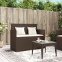 Gartenbank mit Kissen Kunstrattan braun von , Gartenbänke - Ref: Foro24-365762, Preis: 204,99 €, Rabatt: %