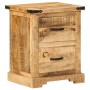 Mesita de noche madera maciza de mango 40x35x50 cm de , Mesitas de noche - Ref: Foro24-372718, Precio: 102,64 €, Descuento: %