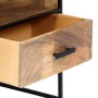 Mesita de noche de madera maciza de mango 40x30x50 cm de vidaXL, Mesitas de noche - Ref: Foro24-247740, Precio: 107,16 €, Des...