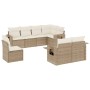 Gartensofa-Set mit beigen Kissen 8 Stück PE-Rattan von , Gartensets - Ref: Foro24-3252775, Preis: 719,59 €, Rabatt: %