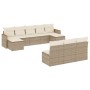 Gartensofa-Set mit beigen Kissen, 10-teilig, synthetisches Rattan von , Gartensets - Ref: Foro24-3258789, Preis: 684,73 €, Ra...