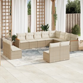 12-piece garden sofa set and brown synthetic rattan cushions by , Garden sets - Ref: Foro24-3258873, Price: 919,25 €, Discoun...