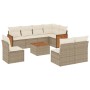 Set de sofás de jardín 9 pzas con cojines ratán sintético beige de , Conjuntos de jardín - Ref: Foro24-3260133, Precio: 699,0...