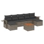 8-teiliges Gartensofa-Set und graue synthetische Rattankissen von , Gartensets - Ref: Foro24-3257026, Preis: 513,57 €, Rabatt: %