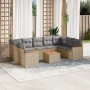 Garden sofa set with beige cushions 10 pieces synthetic rattan by , Garden sets - Ref: Foro24-3258685, Price: 733,76 €, Disco...