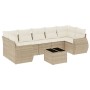 Garden sofa set with beige cushions 8 pcs PE rattan by , Garden sets - Ref: Foro24-3253475, Price: 609,65 €, Discount: %