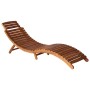 Lounger with solid brown acacia wood table by vidaXL, Loungers - Ref: Foro24-46653, Price: 158,26 €, Discount: %