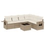 Set sofás de jardín 7 piezas y cojines ratán sintético beige de , Conjuntos de jardín - Ref: Foro24-3252555, Precio: 596,74 €...