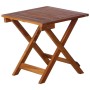 Tumbona con mesa madera maciza de acacia marrón de vidaXL, Tumbonas - Ref: Foro24-46653, Precio: 158,26 €, Descuento: %