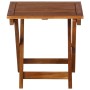 Tumbona con mesa madera maciza de acacia marrón de vidaXL, Tumbonas - Ref: Foro24-46653, Precio: 158,26 €, Descuento: %