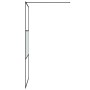 Black semi-frosted ESG glass shower screen 100x195 cm by , Shower walls and screens - Ref: Foro24-152107, Price: 153,91 €, Di...