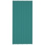 Green galvanized steel roof panel 12 units 100x45 cm by , Ceiling - Ref: Foro24-317211, Price: 71,84 €, Discount: %