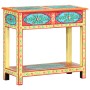 Hand painted solid mango wood console table 80x35x75 cm by vidaXL, Side tables - Ref: Foro24-286159, Price: 199,24 €, Discoun...