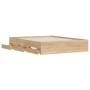 Cama con cajones madera ingeniería roble Sonoma 140x200 cm de , Camas y somieres - Ref: Foro24-3207275, Precio: 194,04 €, Des...